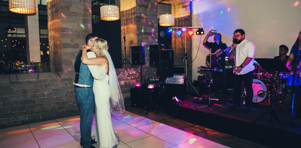 Wedding band music at the Arches Dean Clough Halifax
