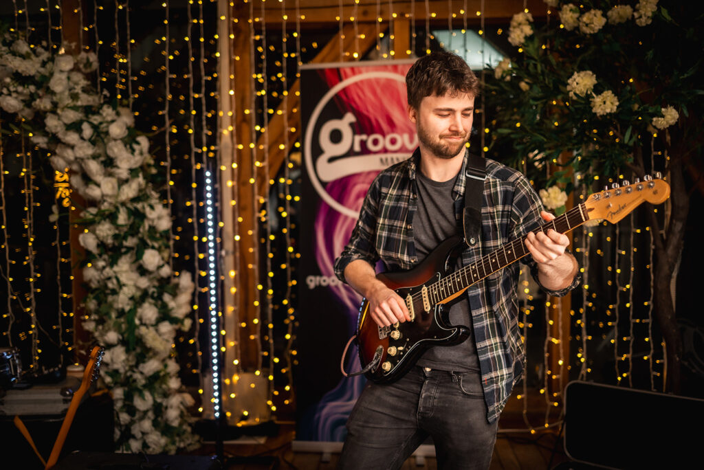 Sandburn Hall Wedding Band with Sax